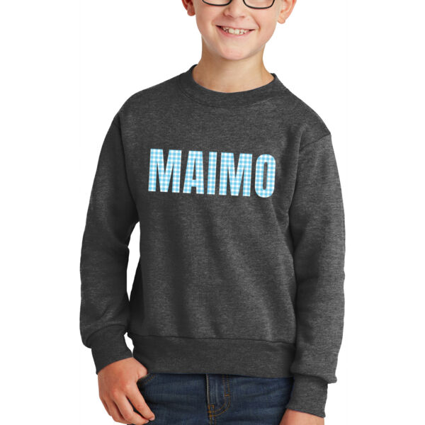 Port & Company® Youth Core Fleece Crewneck Sweatshirt - Printed Logo Thumbnail