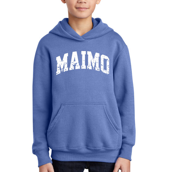 Port & Co Youth Core Fleece Pullover Hooded Sweatshirt - Printed Logo Thumbnail